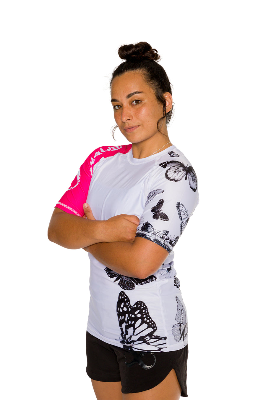 Butterfly Women's No Gi Rash Guard Short Sleeve