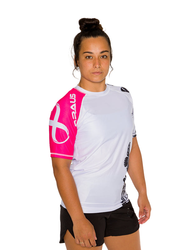 Butterfly Women's No Gi Rash Guard Short Sleeve