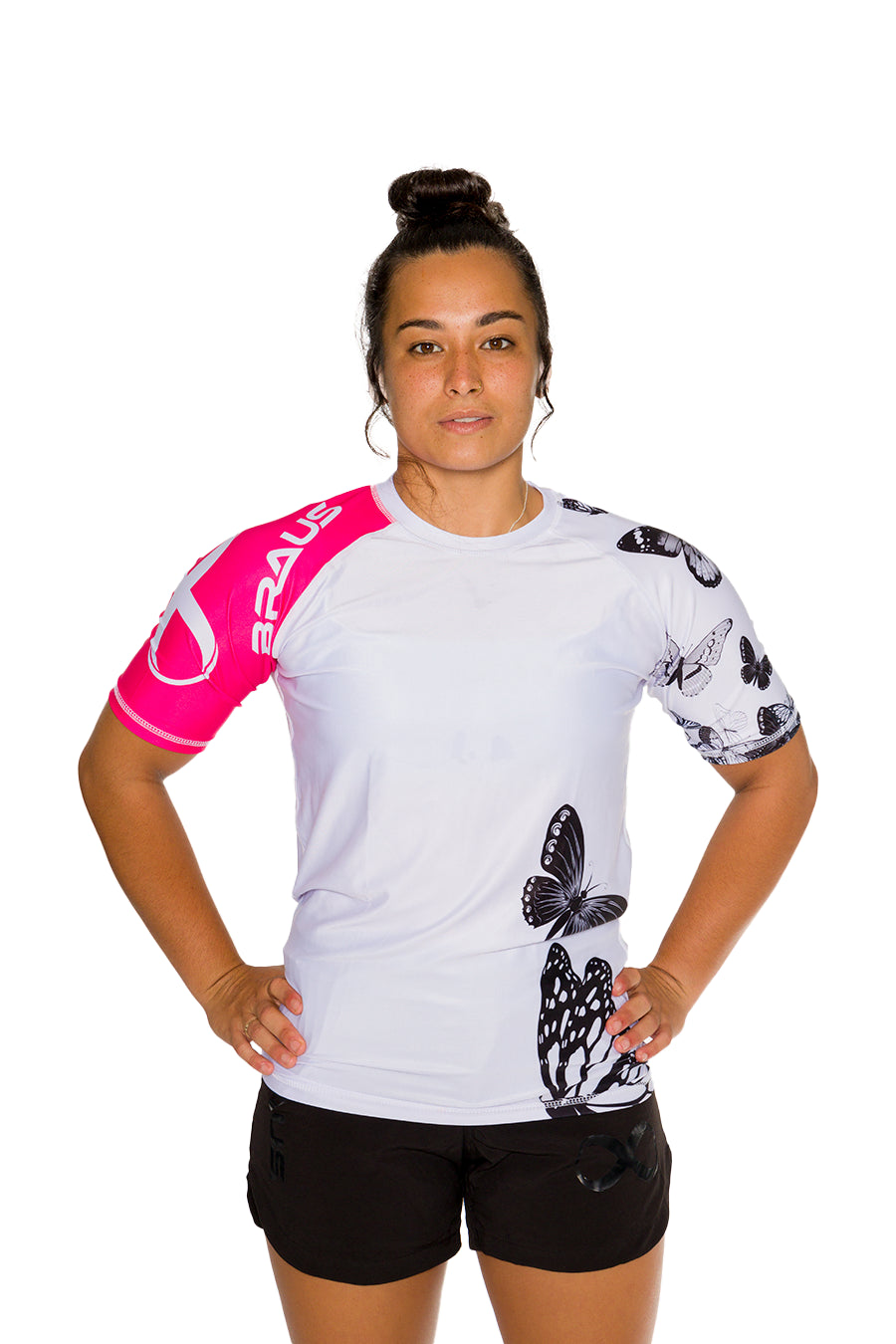 Butterfly Women's No Gi Rash Guard Short Sleeve