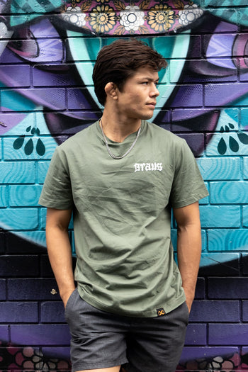 Chill and Jiu T-Shirt Army Green