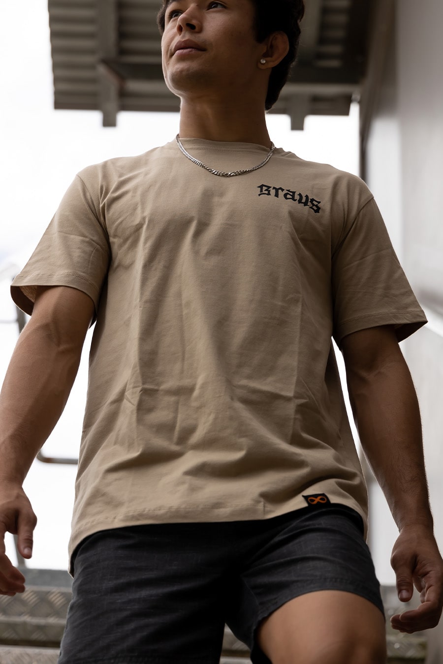 Chill and Jiu T-Shirt Khaki