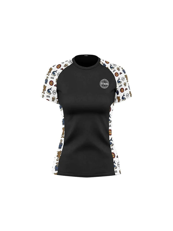 Chill and Jiu Women's No Gi Rash Guard Short Sleeve