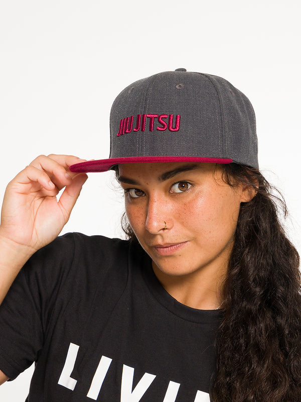 Classic Jiu Jitsu  Snapback Hat Grey