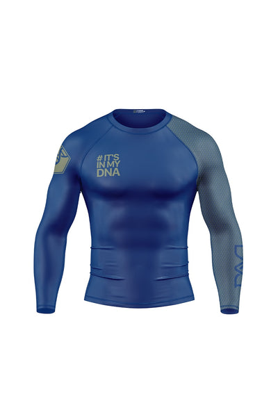 DNA No Gi Rash Guard Long Sleeve Blue