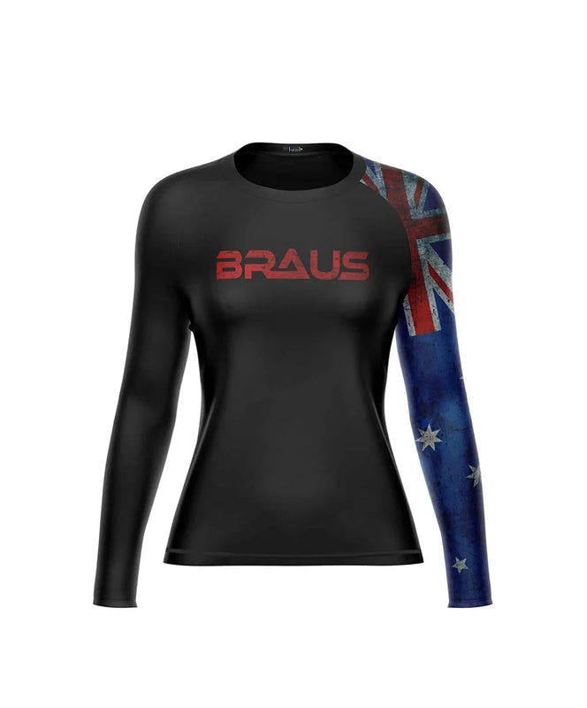 Flags Women's No Gi Rash Guard Long Sleeve