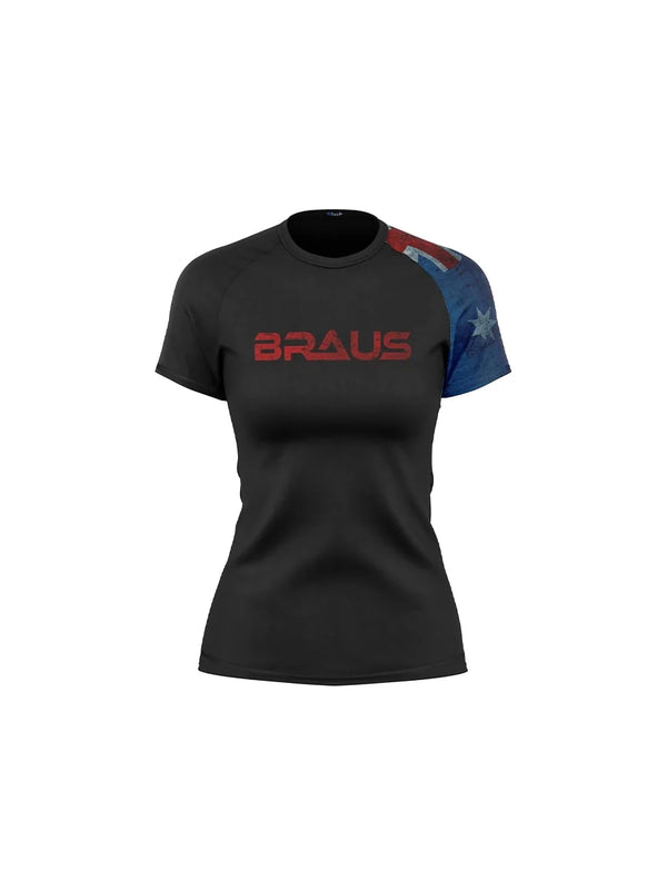 Flags Women's No Gi Rash Guard Short Sleeve