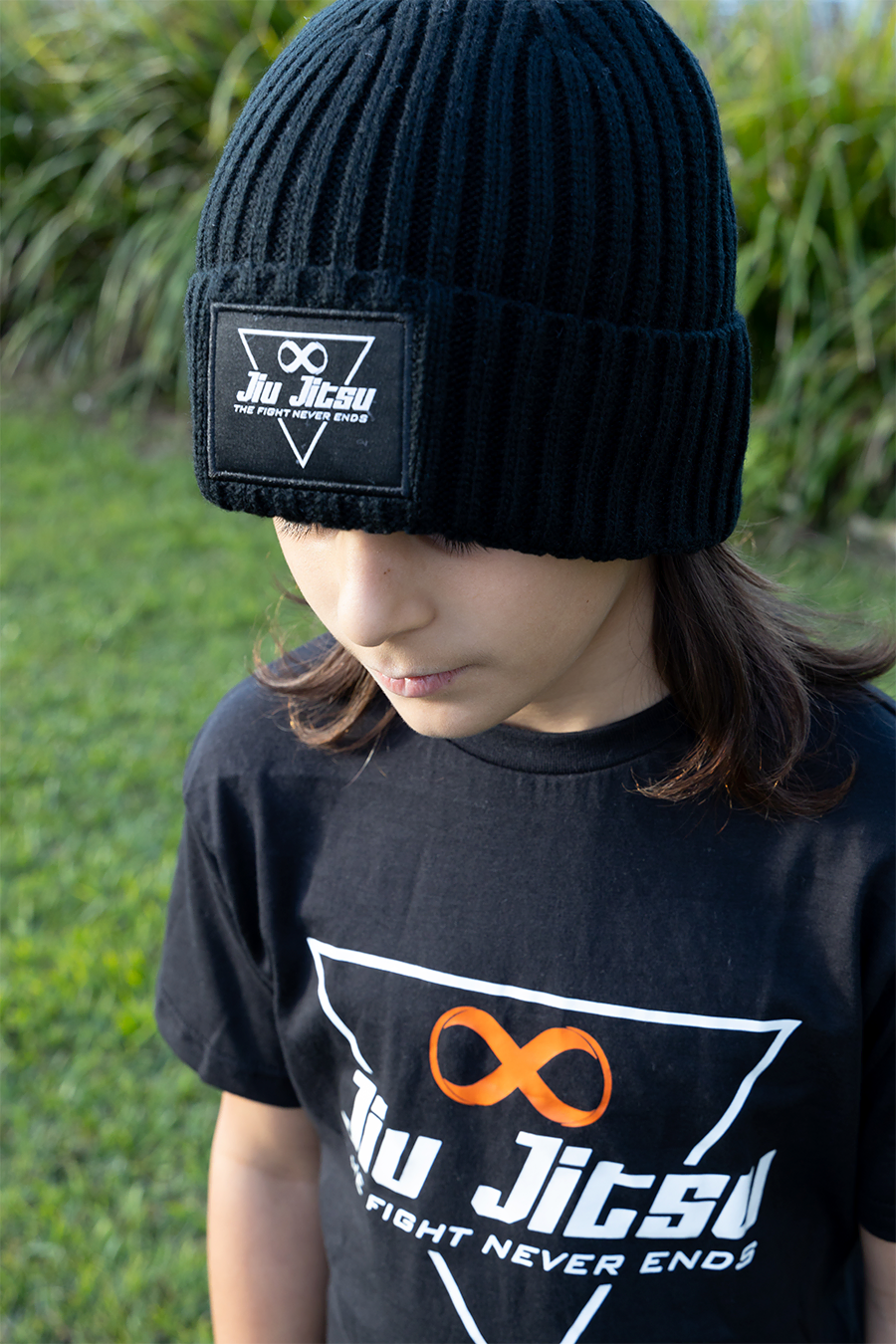 Triangle Kids Jiu Jitsu Beanie Black