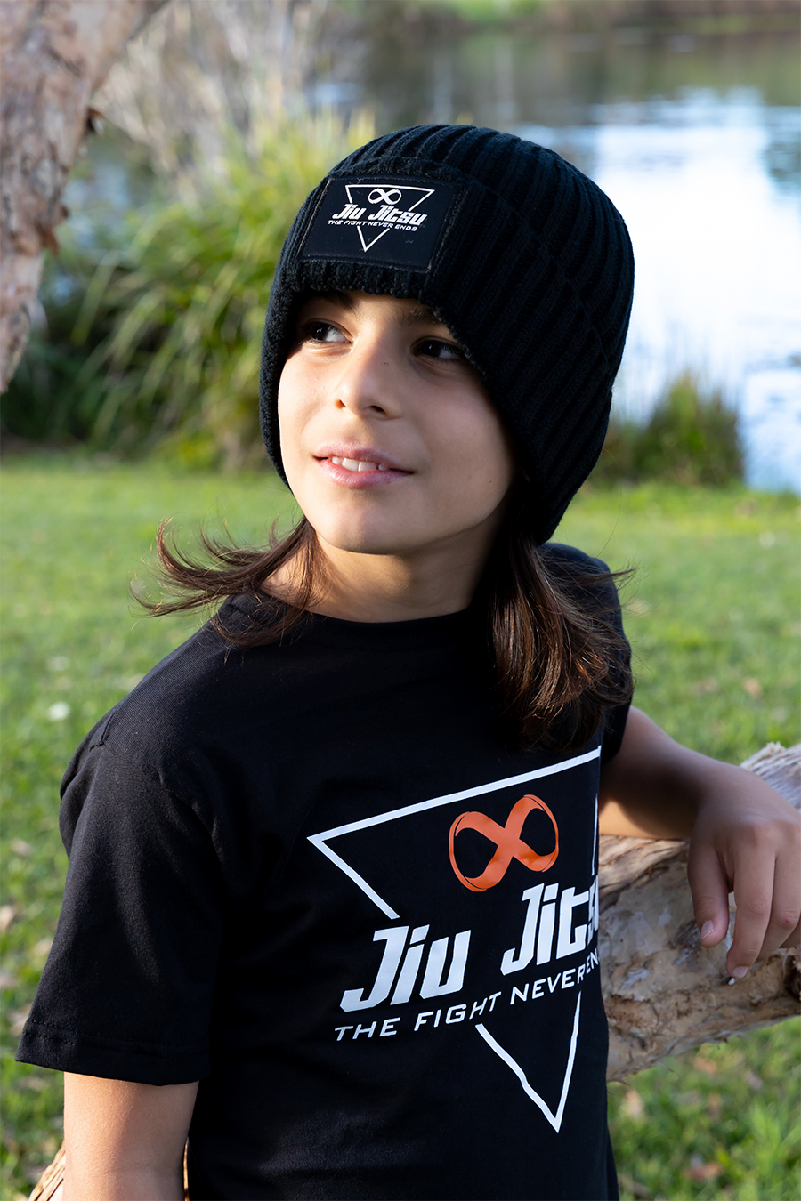 Triangle Kids Jiu Jitsu Beanie Black