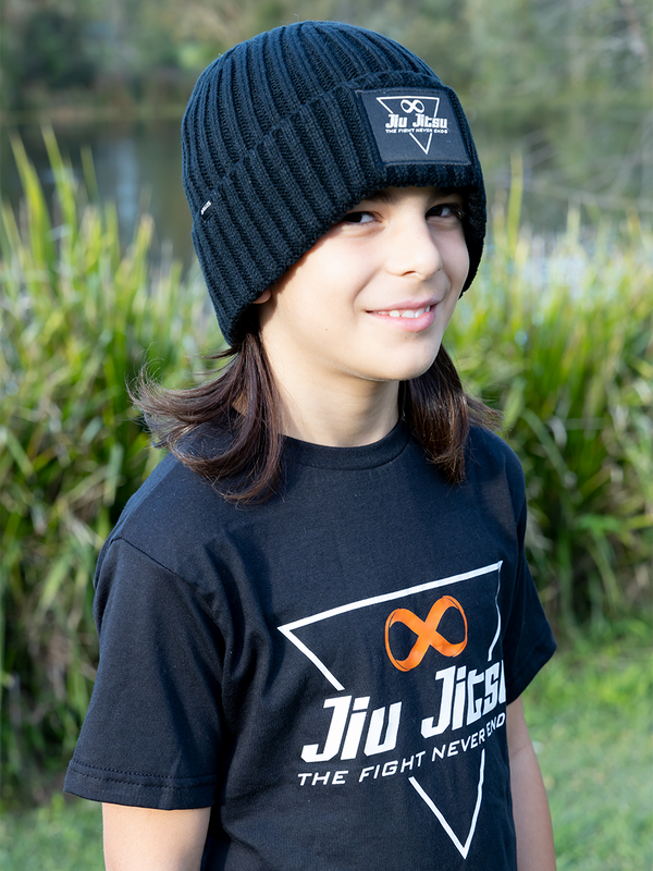 Triangle Kids Jiu Jitsu Beanie Black