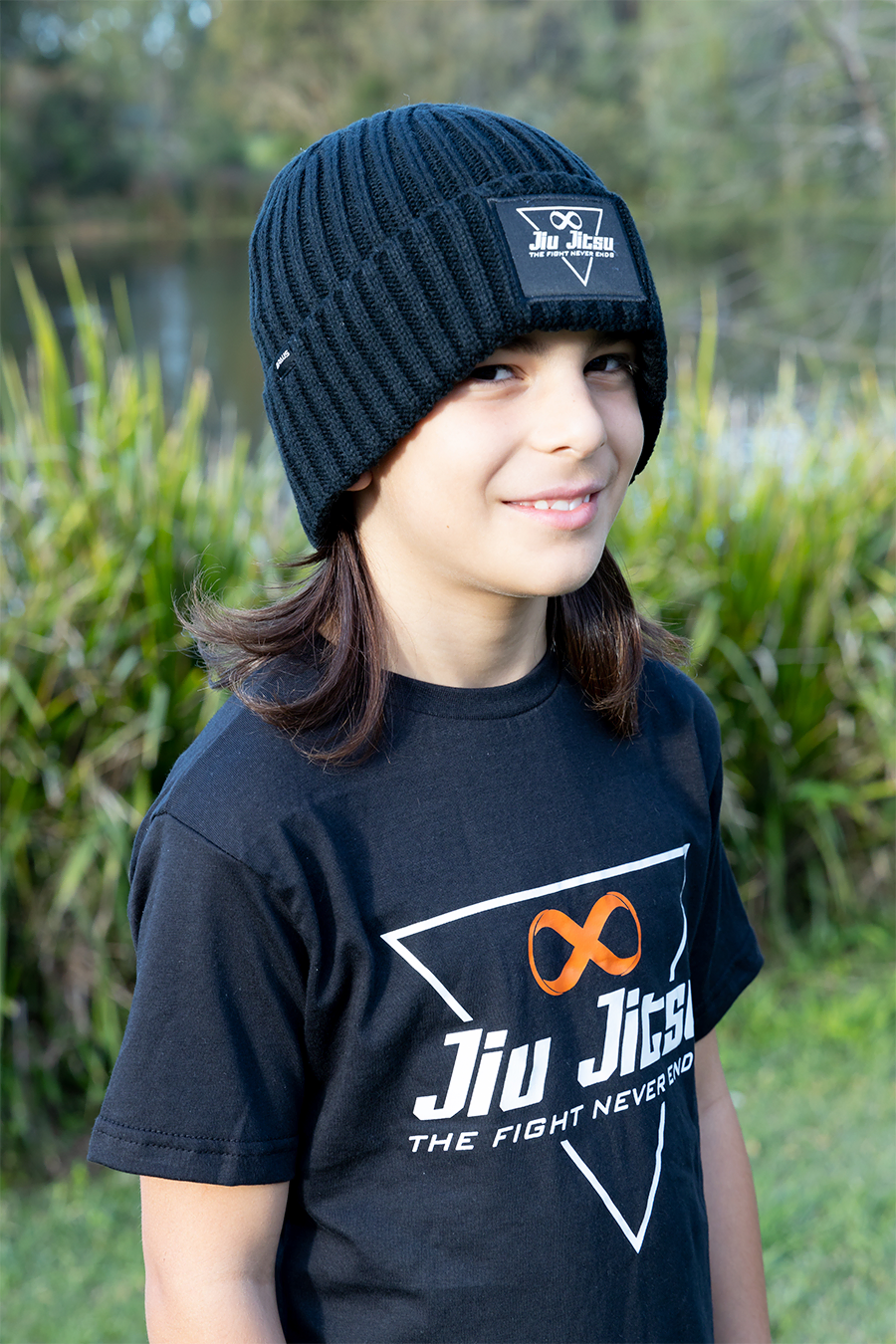 Triangle Kids Jiu Jitsu Beanie Black