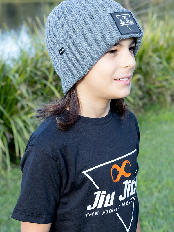 Triangle Kids Jiu Jitsu Beanie Grey
