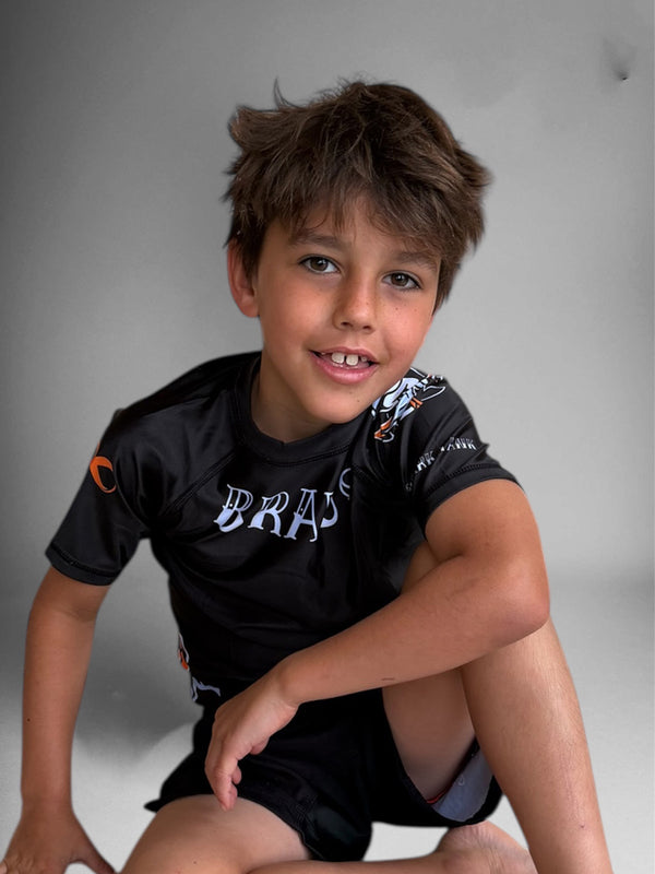 Shark Tank Kids No Gi Rash Guard Short Sleeve