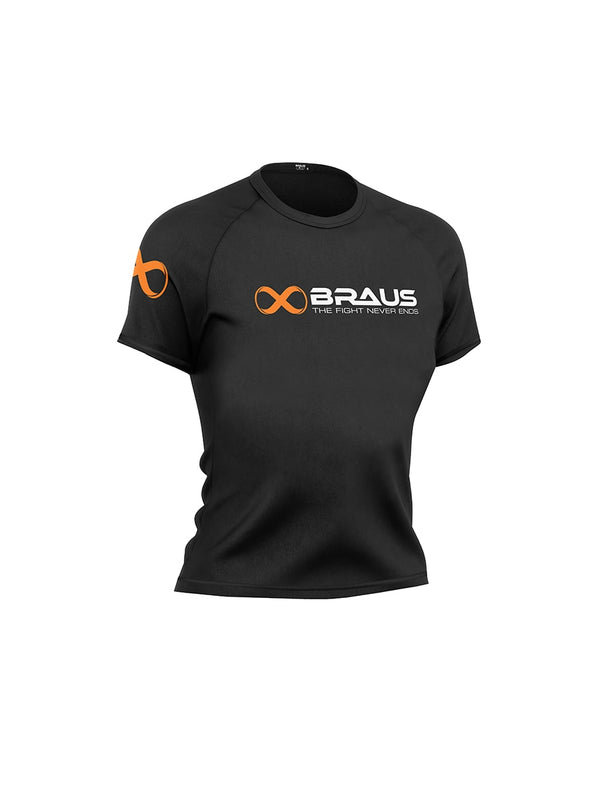 Ranked Kids Rash Guard Short Sleeve Black