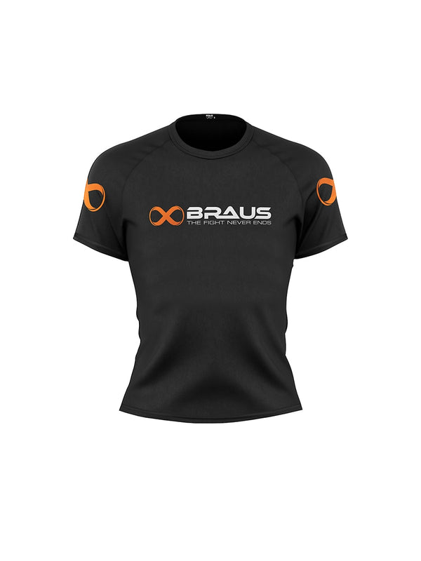 Ranked Kids Rash Guard Short Sleeve Black