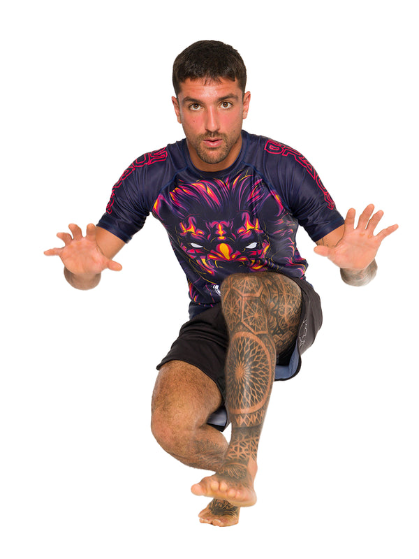 Lion No Gi Rash Guard Short Sleeve