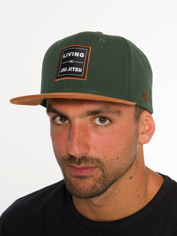 Living Jiu Jitsu Snapback Hat Army Green