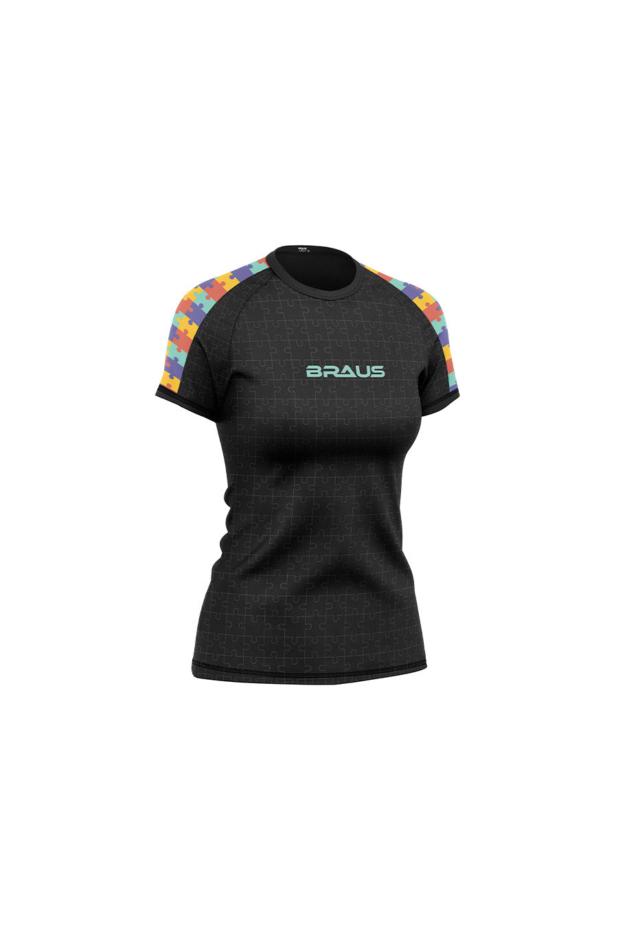 Puzzle Women's No Gi Rash Guard Short Sleeve