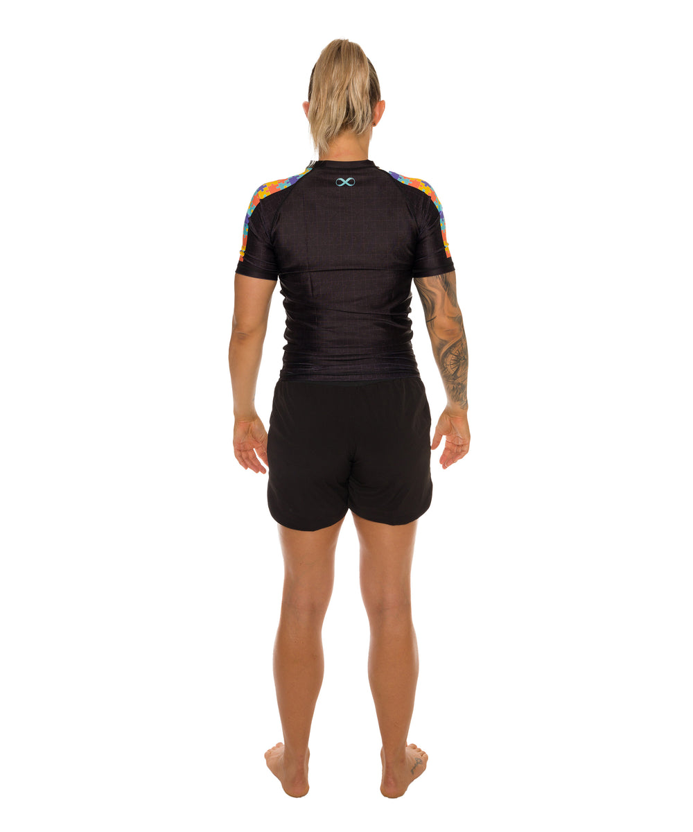 Puzzle Women's No Gi Rash Guard Short Sleeve