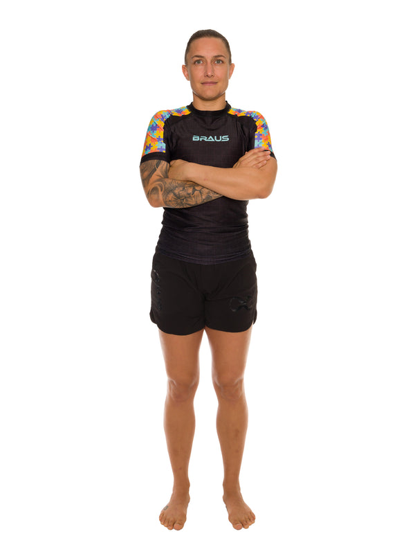 Puzzle Women's No Gi Rash Guard Short Sleeve