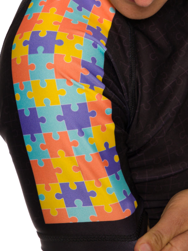 Puzzle Women's No Gi Rash Guard Short Sleeve