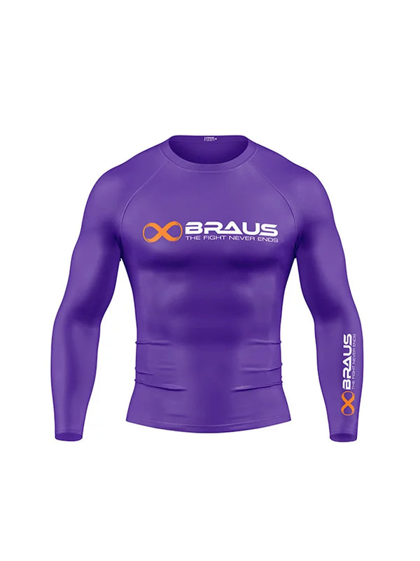 Ranked No Gi Rash Guard Long Sleeve