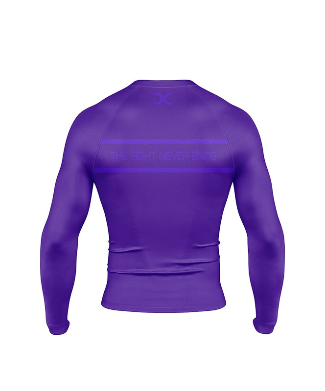 Ranked V1 No Gi Rash Guard Long Sleeve Purple