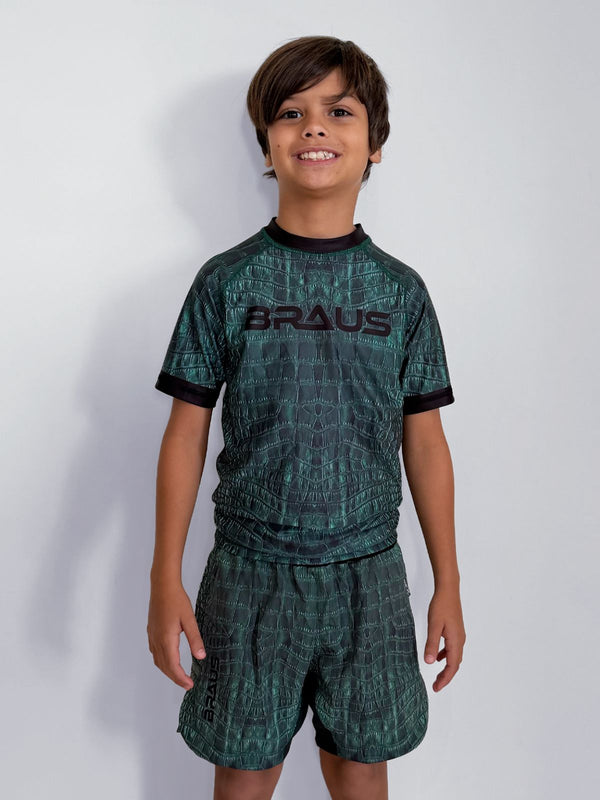 Crocodile Kids No Gi Rash Guard Short Sleeve