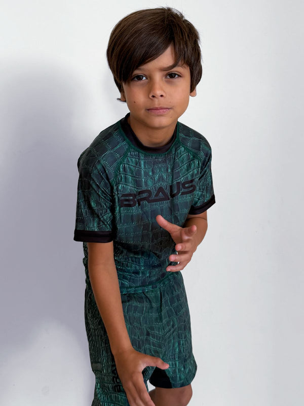 Crocodile Kids No Gi Rash Guard Short Sleeve