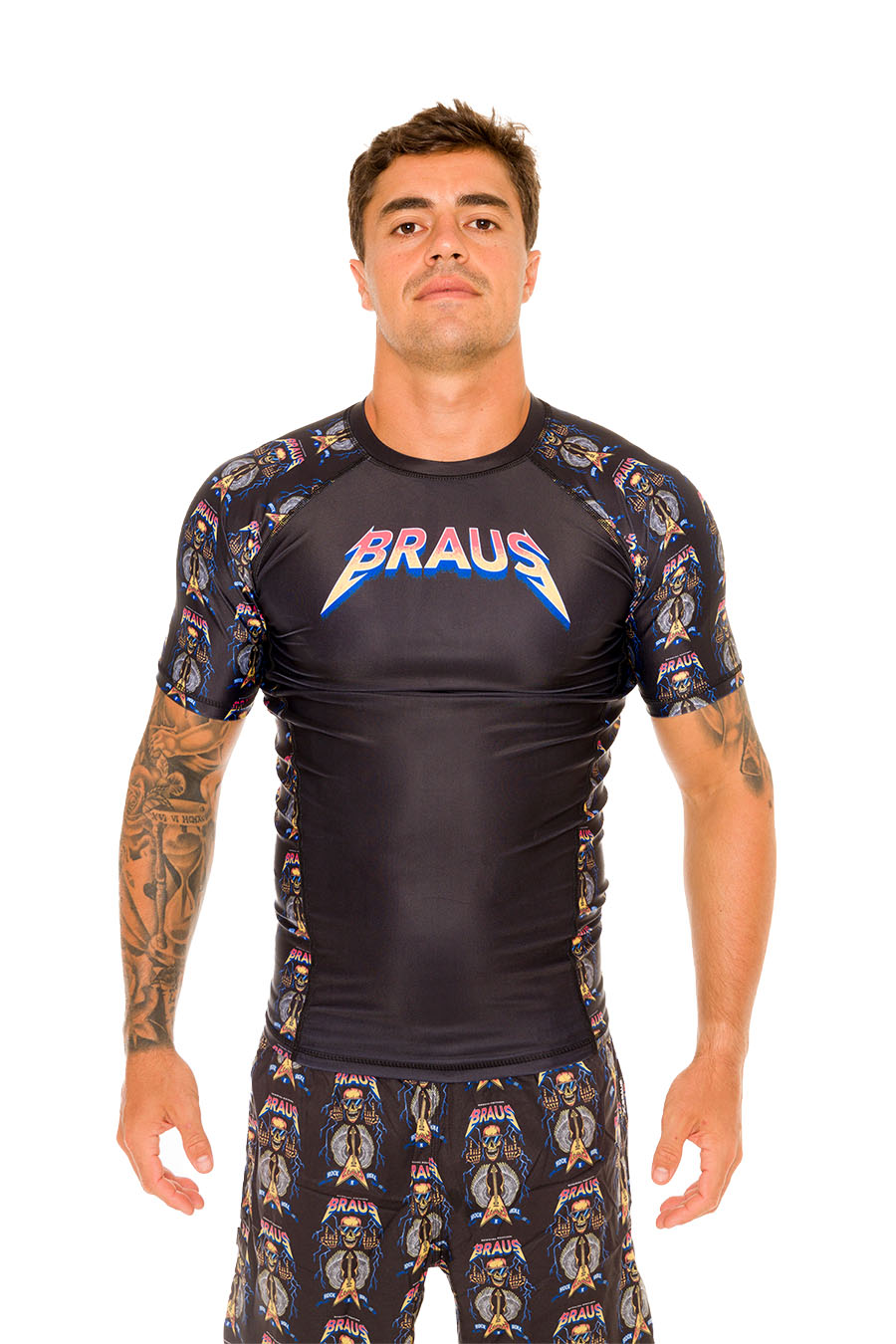 Rock and Roll No Gi Rash Guard Short Sleeve