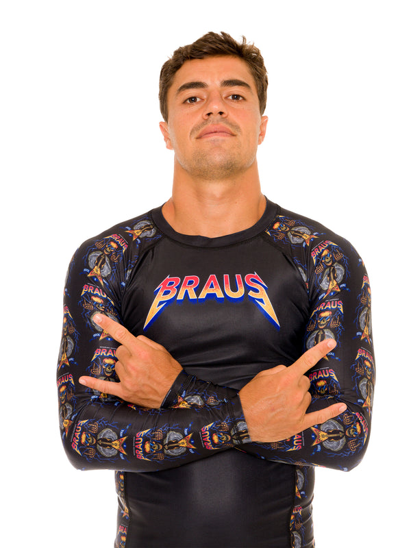 Rock and Roll No Gi Rash Guard Long Sleeve