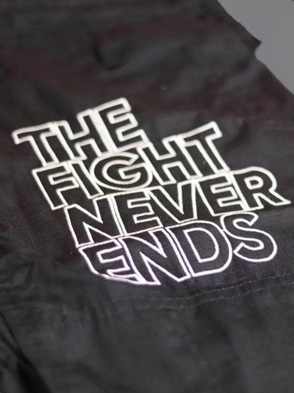 The Fight Never Ends Women's BJJ Gi