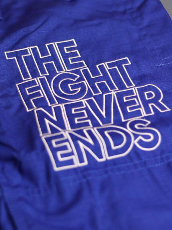 The Fight Never Ends Women's BJJ Gi