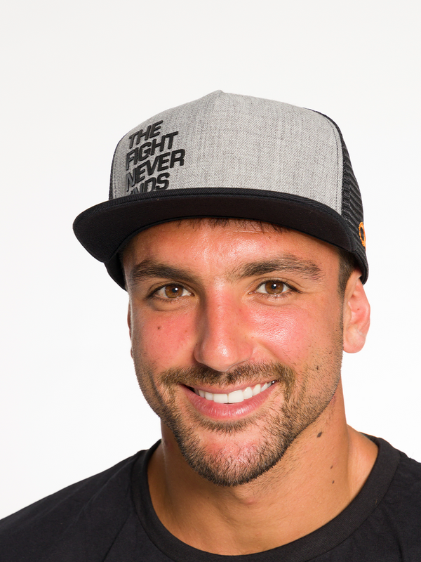 The Fight Never Ends Snapback Trucker Hat