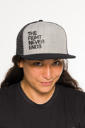 The Fight Never Ends Women's Snapback Trucker Hat