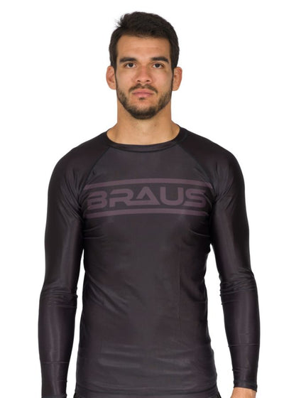 Ranked V1 No Gi Rash Guard Long Sleeve Black