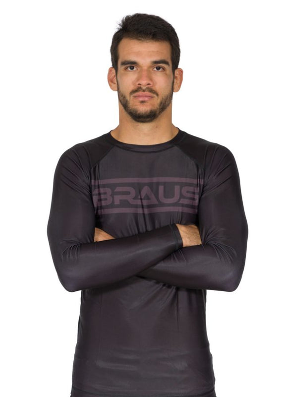 Ranked V1 No Gi Rash Guard Long Sleeve Black