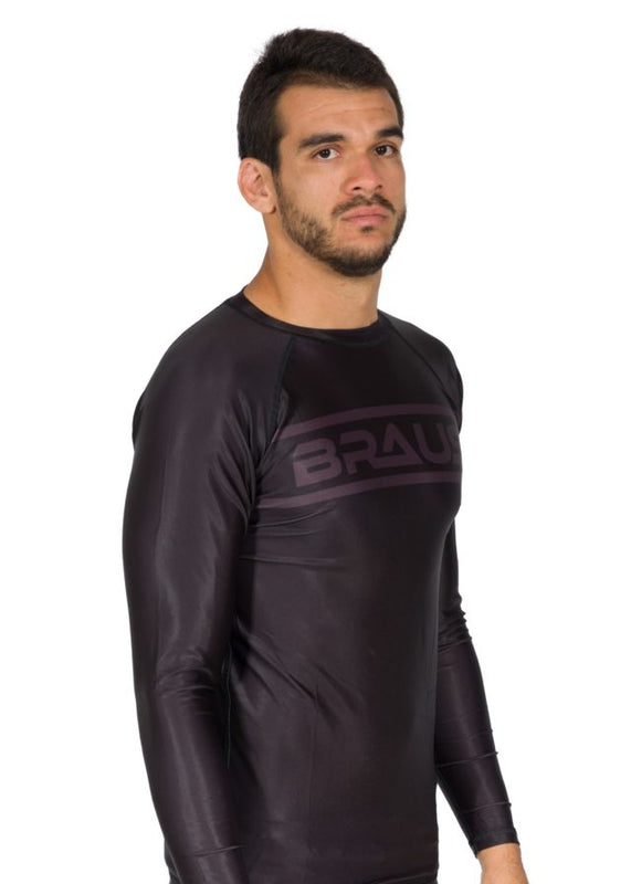 Ranked V1 No Gi Rash Guard Long Sleeve Black