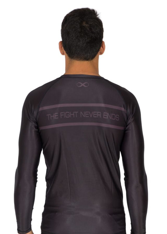 Ranked V1 No Gi Rash Guard Long Sleeve Black