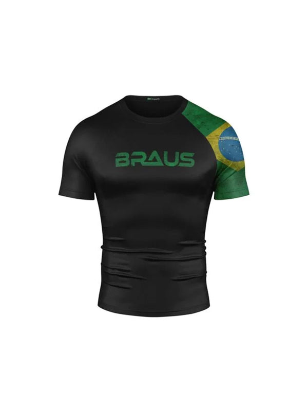 Flags No Gi Rash Guard Short Sleeve