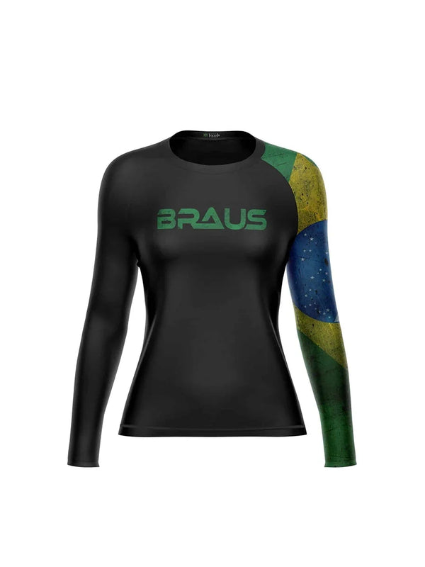 Flags Women's No Gi Rash Guard Long Sleeve