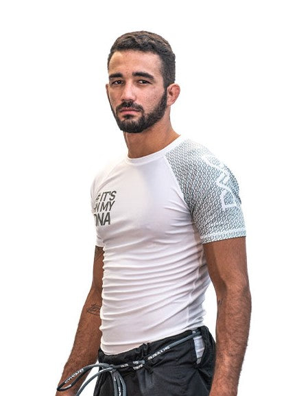 DNA No Gi Rash Guard Short Sleeve White