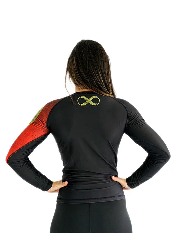 Flags Women's No Gi Rash Guard Long Sleeve