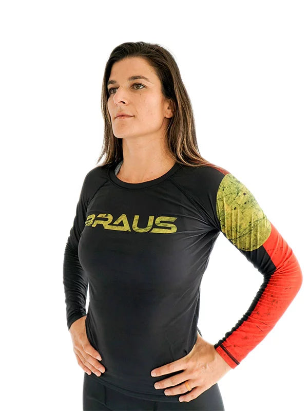 Flags Women's No Gi Rash Guard Long Sleeve