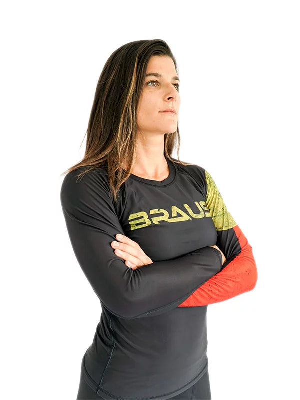 Flags Women's No Gi Rash Guard Long Sleeve