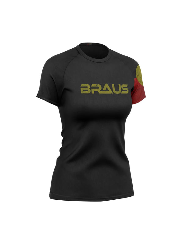 Flags Women's No Gi Rash Guard Short Sleeve