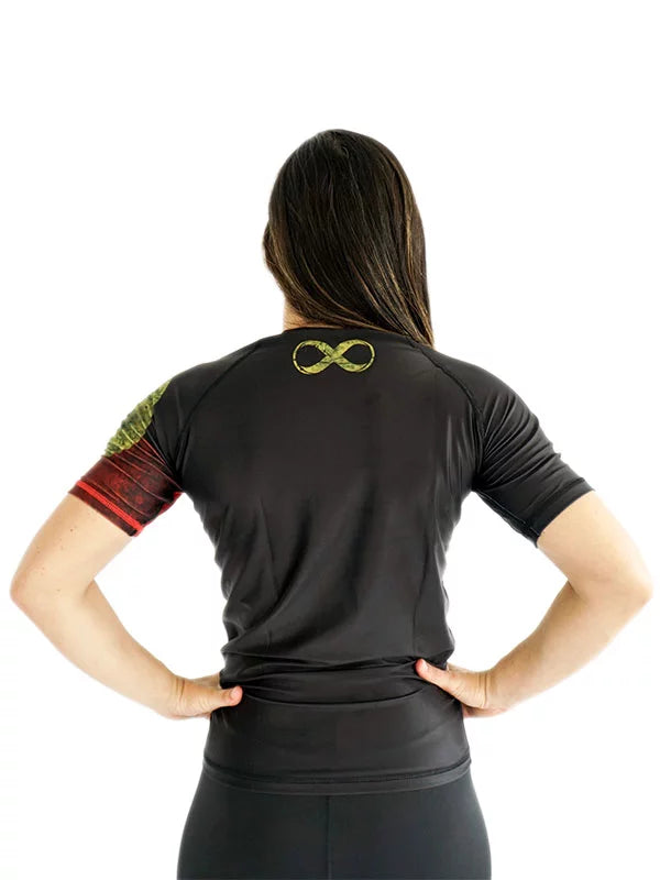 Flags Women's No Gi Rash Guard Short Sleeve