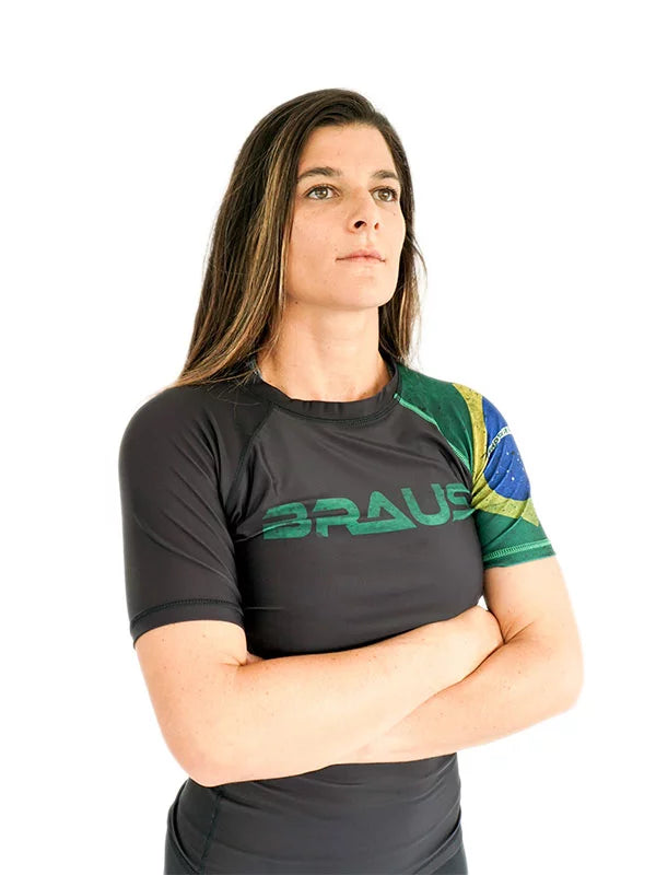 Flags Women's No Gi Rash Guard Short Sleeve