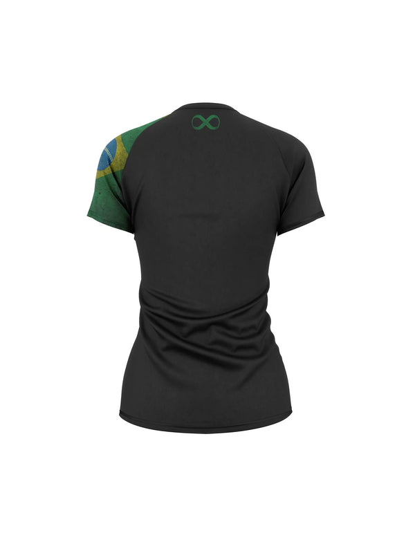Flags Women's No Gi Rash Guard Short Sleeve