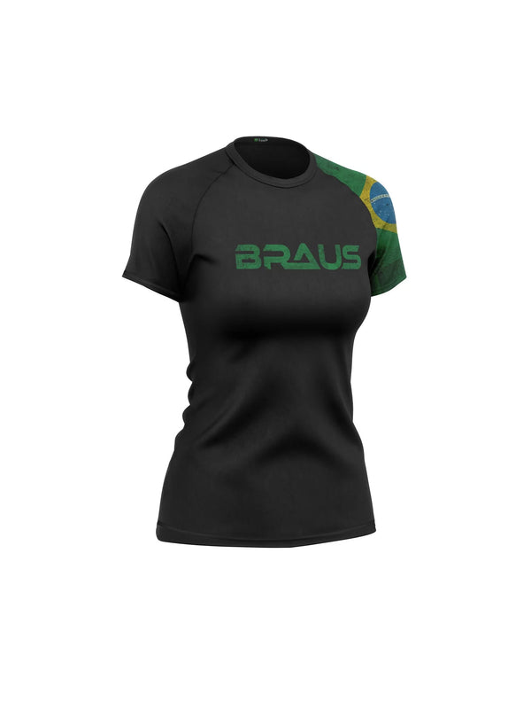 Flags Women's No Gi Rash Guard Short Sleeve