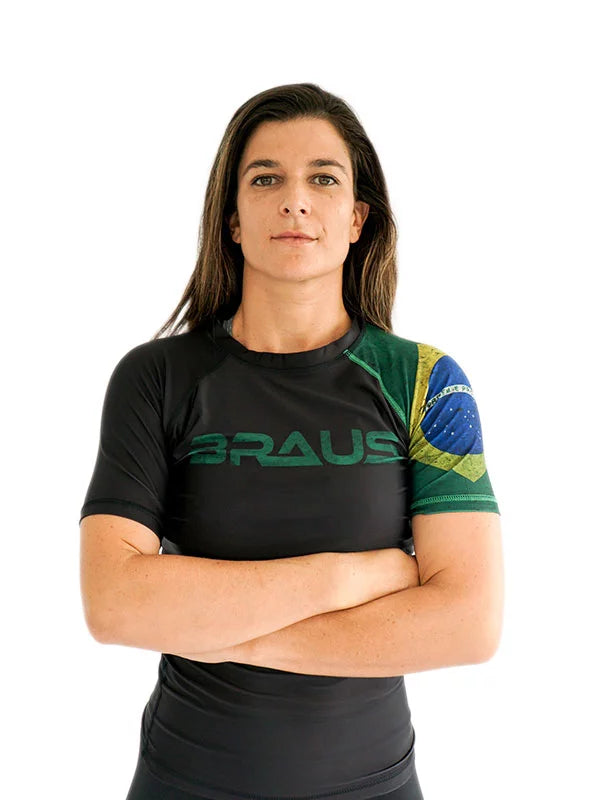 Flags Women's No Gi Rash Guard Short Sleeve